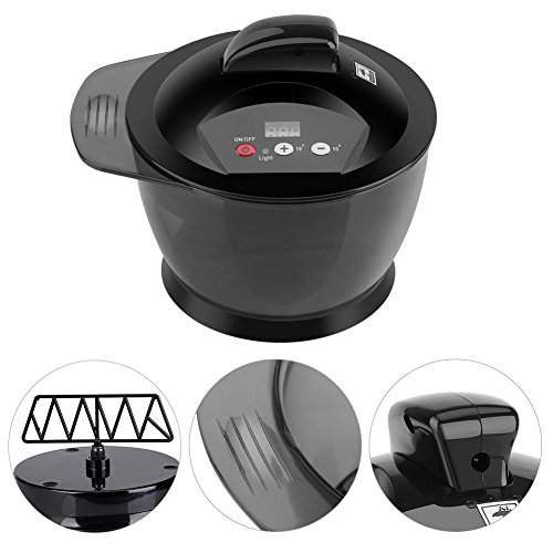 Filfeel USB Rechargeable LCD Time Display Electric Hair Cream Automatic Mixer Hair Color Mixing Bowl