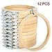 KINGSO Cross Stitch Hoop Embroidery Hoop Pieces Embroidery Circle Set Hoops Ring Wooden Round Adjustable Bamboo Hoops Bulk Crosses for Arts, Crafts,Sewing