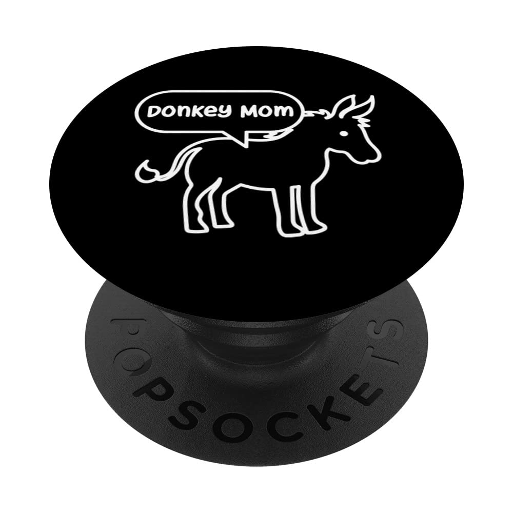 Donkey Mom Farm Animal Cute Mule Farmer PopSockets Swappable PopGrip
