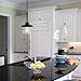 GLOBE Electric 64847 Nate 1-Light Pendant, Oil Rubbed Bronze, Clear Glass Shade