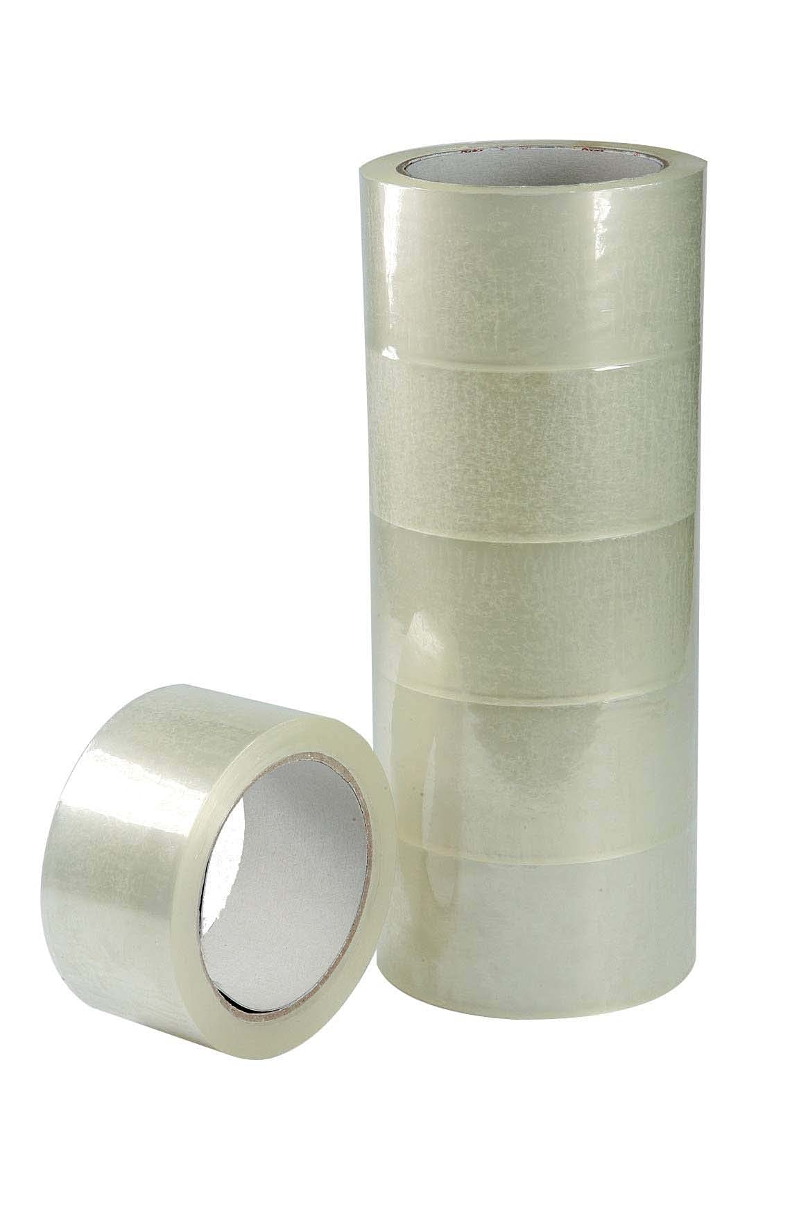 Transparent Adhesive Tape Low Noise mm 50x66 m Conf. Pack of 6.