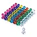 Polka Dotties Push Pin Magnets, 50 Pack Assorted Colors, Strong Small Magnets for Refrigerator, Whiteboard Magnets, Map Magnets, Perfect for Office Home and School. Bonus 10 Adhesive Rubber Magnets.
