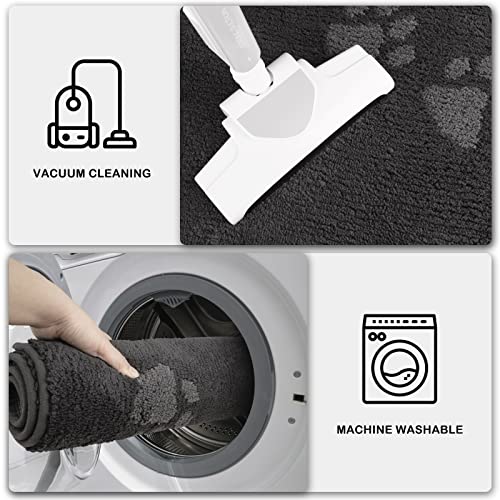 PURRUGS Dirt Trapping Door Mat 20x31.5 Inches - Super Absorbent, Machine Washable Entryway Rug For Mud & Pets