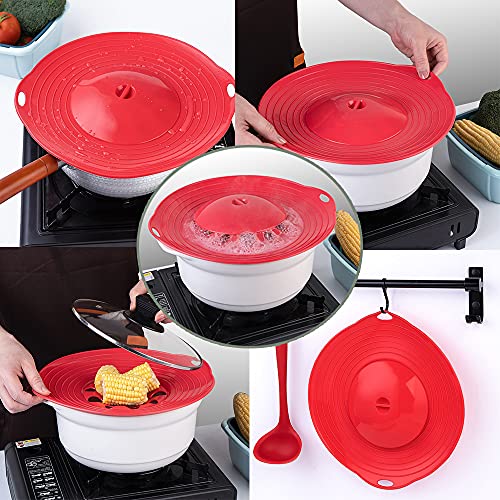 Pot Cover Spill Stopper Lid Thicken Silicone Boil Over Spill