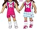 Sophia's Doll Sports Uniform, 3 Piece Sports Outfit for 18 Inch Dolls | Shirt, Shorts, Skirt | Gift Bag Included