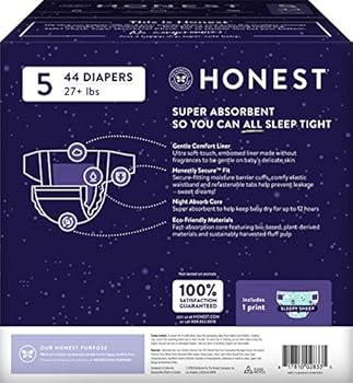 honest overnight diapers size 5