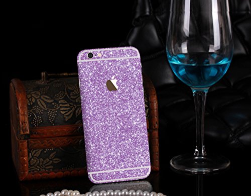 Furivy Bling Sticker for Apple iPhone 6s (4.7") Luxury Sparkle Full Body Decal Glitter Protector Films for iPhone 6s Purple