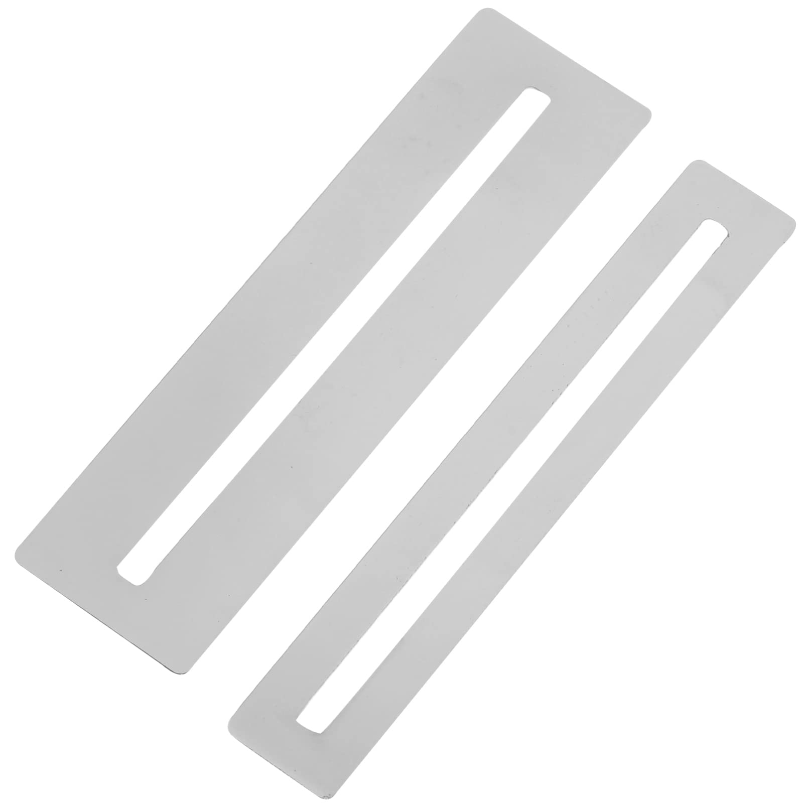 Milisten 2pcs Guitar Fingerboard Guard Stainless Steel Guitar Fingerboard Fretboard Protector Luthier Tool for Dressing and Polishing Frets (Silver)