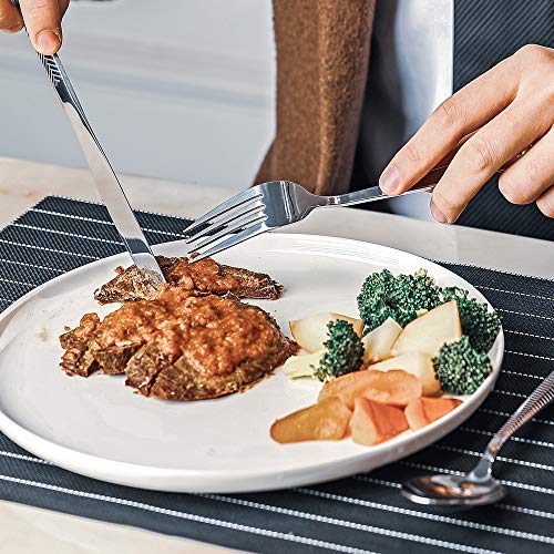 Silverware-Set-Stainless-Steel-Flatware-Sets, Heavy Duty 20 Piece Knives Forks and Spoons set, for Silver Ware Service 4