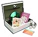 wishacc Book safe with Metal Lock box - Hidden Secret Diversion Book Safe with Key Lock,Full Size 9.5 x 6.1 x 2.1 inches