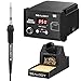 Digital Soldering Station with Pure Aluminum Soldering Stand, Tip Cleaning Wire and Sponge SSA51 (Black)