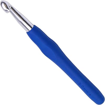 SUVSOON 9.0mm Crochet Hook Ergonomic Soft Handle Lightweight