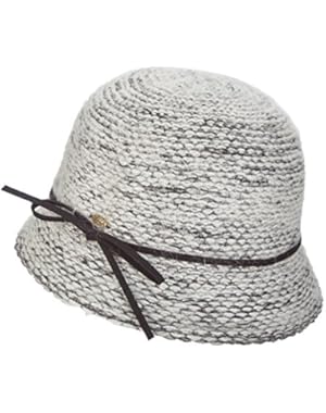 POLYESTER FAUX SUEDE TIE BAND 2 IN. BRIM CLOCHE BUCKET(LW678)