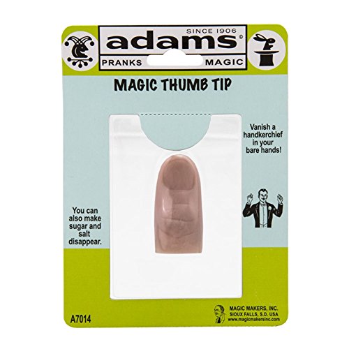 Adams Pranks and Magic - Magic Thumb Tip - Classic Novelty Magic Trick Toy - Thumbnail 4