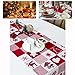 Red Table Runner, B bangcool Tassels Washable Dining Table Runner Holiday Home Decoration (67 x 14 in)