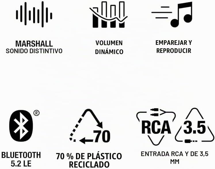 Stanmore III Altavoz Bluetooth, Negro