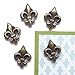 Fleur De Lis Home Decor SMALL Refrigerator Magnets by Morning Sky/Magnet Board 5-pc Magnet Set