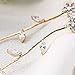Leaf Chandelier Dangle Earrings Ear Studs Tassel Crawler Earrings Cuff Climber Rhinestone Pierced Clip on Jewelry Golden Plated