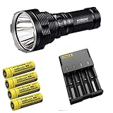 Bundle: Acebeam K70 Flashlight XHP35 HI LED -2600Lm w/Nitecore I4 Intellicharger & 4x 3400mAh Batteries