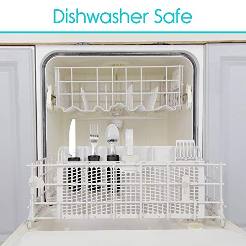 Vive Adaptive Utensil Set Arthritis Aid Silverware for Parkinsons