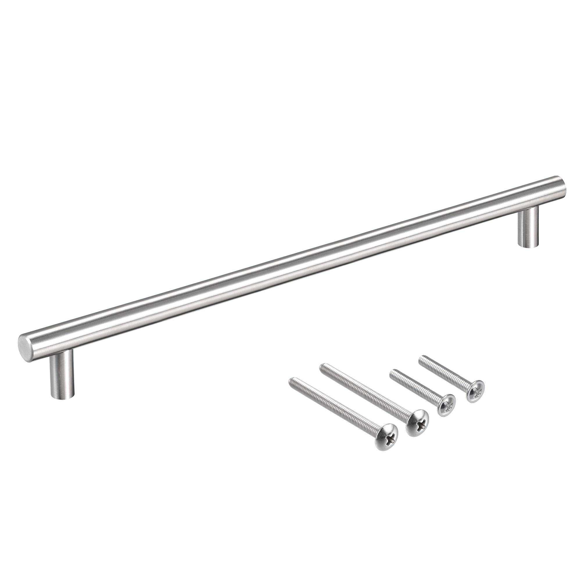 sourcing map T Bar Pull Handle, 14"(350mm) Length 12mm Dia Stainless Steel Cabinet Pulls 8.8"(224mm) Hole Center Distance