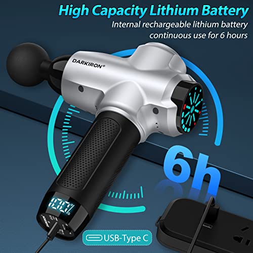 DARKIRON Massage Gun Deep Tissue, Handheld Percussion Muscle Electric