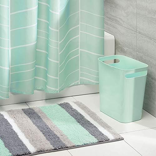 mDesign 3 Piece Decorative Bathroom Decor Set Fine Weave Polyester
