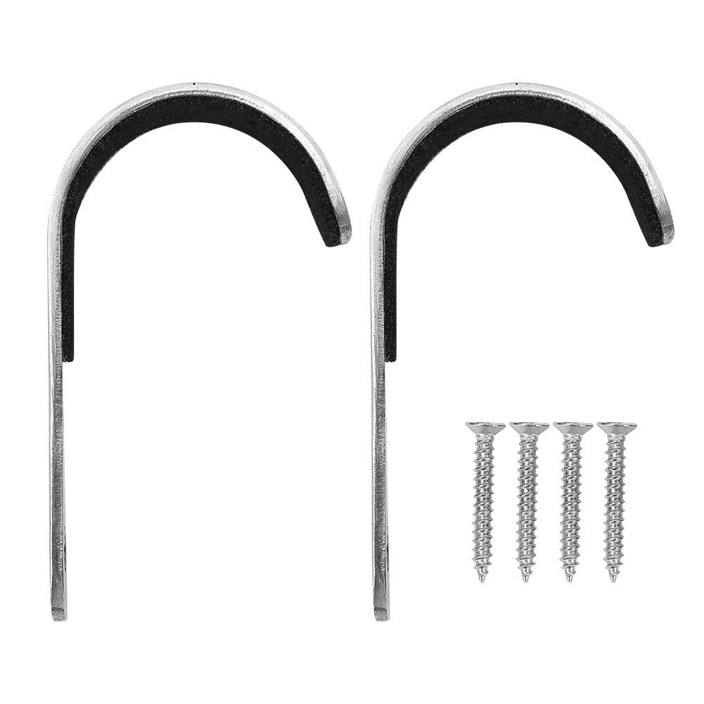 stronerliou 2PCS Wall Mount Storage Rack Stainless Steel Gun Racks Gun Hooks for Rifle Shot Gun