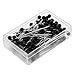 YazyCraft Round Ball Head Straight Pins Black 90 count