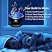 [Generation 3] Weirdbeast Remote Control Ocean Wave Project Sleep Night Lights with Built-in Ambient Audio Bedroom Living Room Decoration Lamp for Kids/Adult - Black
