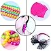 Coobey 80s Neon Bracelet Necklace Bow Headband Fishnet Gloves Lighting Earring