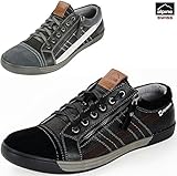 Alpine Swiss Mens Valon Suede Trim Low Top Fashion Sneakers