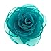 Lovely Rose Flower Hair Clips and Brooches for Women | Floral Pins and Accessories with Green Brooch