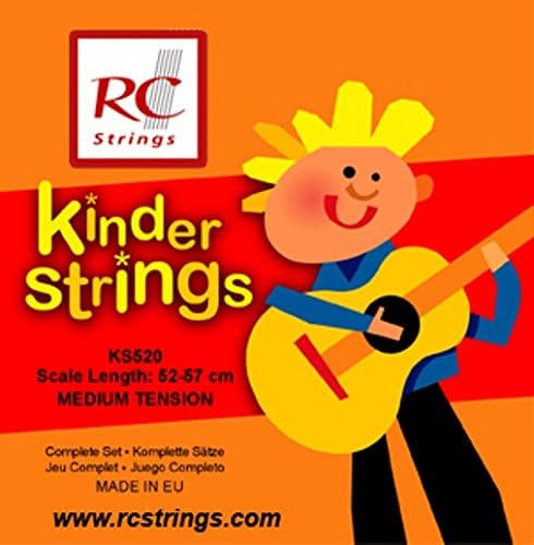 Royal Classics KSM520 Kindersaiten Nylon Guitar Strings, Scientifically Calibrated for 52-57 CM Scale Lengths
