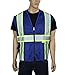 Safety Depot Breathable Safety Vest Multiple Colors Available, 4 Lower Pockets, 2 Chest Pockets with Pen Divider & High Visibility Reflective Tape MP40 (Mesh Royal Blue, Medium)