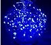 [10-Pack] LED String Lights, 6.6FT LED Moon Lights 20 Led Micro Lights On Silver Copper Wire (Batteries Include) for DIY Wedding Centerpiece, Table Decoration, Party (Blue)