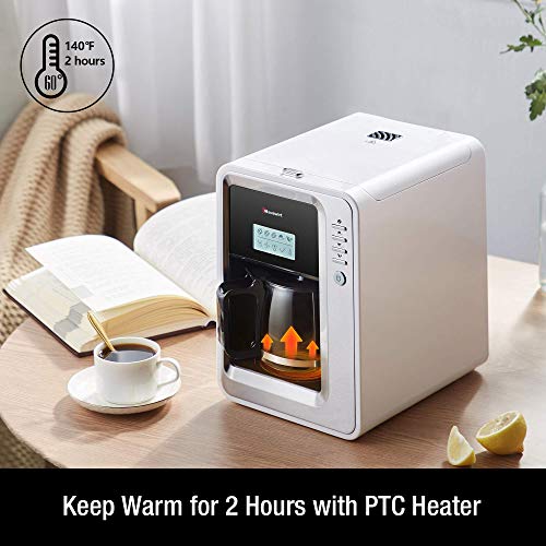 HAUSWIRT Kaffeemaschine, Kaffeevollautomat 3 Mahlgrade, Warmhalteplatte & Abschaltautomatik, Abnehmbarer Wassertank… – Bild 6