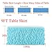leegleri Tulle Curly Willow Table Skirt Ruffle Tutu Table Skirt for Rectangle Table or Round Table,Mermaid Table Skirt for Baby Shower,Birthday Party (Aqua,L 9(ft)*H 30in)