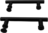 KEABATH Black Shower Door Handle 2 Pack 145mm Center Hole to Hole 210x80x19mm view 5