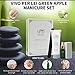 Vivo Per Lei Nail Buffer Set - Dead Sea Nail Buffer and Shine Kit for Salon Quality Manicure - Nail Filing Kit with 3-Step Buffer, Cuticle Oil, Hand Lotion - Manicure Set for Classy Nails
