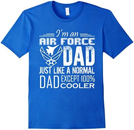 Mens AIR FORCE DAD T Shirt XL Royal Blue