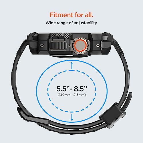 Spigen Rugged Armor Pro for Apple Watch Ultra 3/2/1 49mm Case with Band