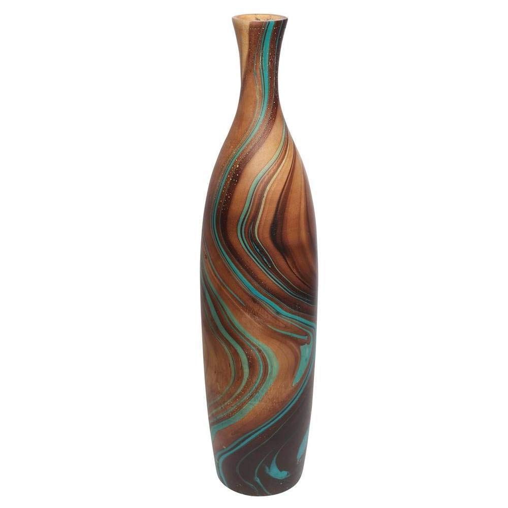 Buy Back To Earth Homestop Wood Northern Light Vase 20 Inch Large