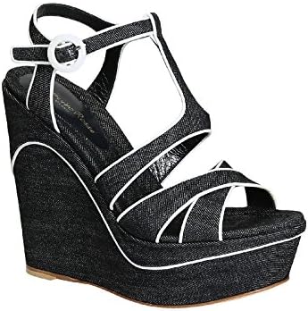 Gianvito Rossi GN367085RICDNABUBI Women's Grey Fabric Wedges