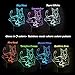 Gawell Christmas Gift Pet Cat 3D Illusion Birthday Present Beside Table Lamp, 16 Colors Changing Touch Switch Decoration Night Lamp with Remote Control Cat Lover Theme Toy