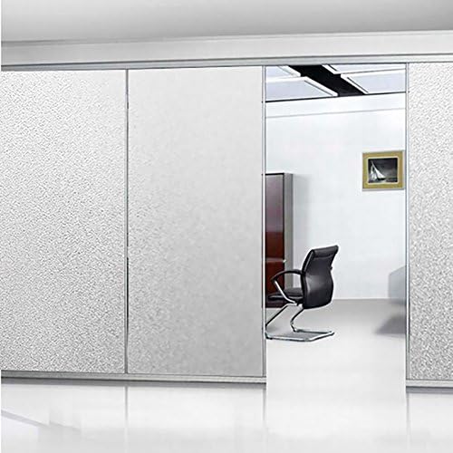 Window Film Privacy Frosted Opaque Decorative Window Film Self-Adhesive No Glue for Home Bathroom Office Meeting Room Matte White 35.4" x 78.7"