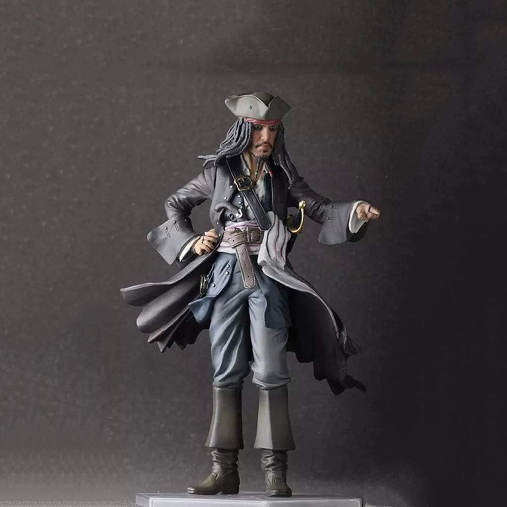 Anime Model Caribbean Pirates Jack Captain Depp Statue Height 30cm Decorations/Gifts/Collections/Birthday Gifts FKYGDQ