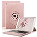 KVAGO Keyboard Case for iPad Pro 10.5 inch, Stylish 360 Degree Rotating Swivel Case with Detachable Wireless Bluetooth Keyboard for Apple iPad Pro 10.5 (Rose Gold)