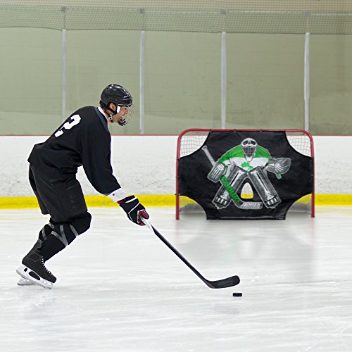 Crown Sporting Goods 72" x 48" Green Skull Sniper Ice Hockey Practice