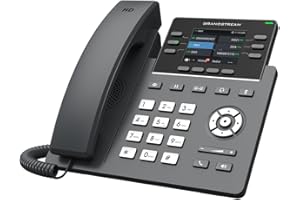 Grandstream GRP2613 IP Phone | 6 Lines, 4 SIP Accounts | 2.8-Inch Color Display | Dual-port Gigabit Ethernet with Integrated PoE